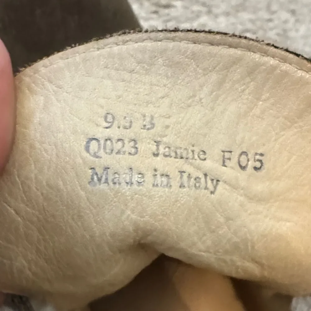 Coach Jamie Brown Suede Sherpa Trim Rubber Heel Boots Size 9.5 Y2K Retro Winter